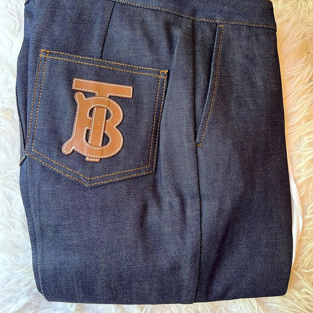 Burberry Logo Patch Denim Jeans